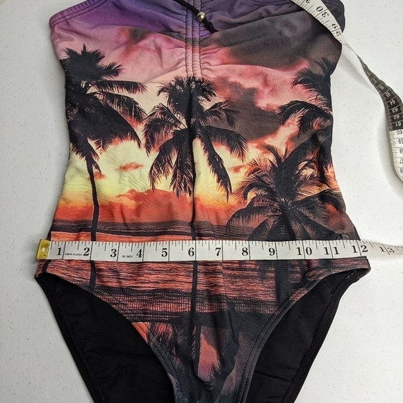 French Connection tropical sunset swimsuit S - Picture 6 of 7
